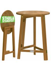Casaria Statafel Hout Ø80cm Inklapbaar