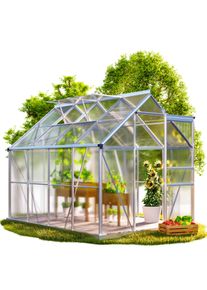 Gardebruk Szklarnia Aluminiowa 250x190x195cm 2 okna dachowe