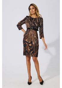 Rochie eleganta din satin cu imprimeu Yrra Maro