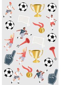 Folat 1 ark med fantastiska fotbollstatueringar