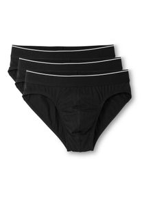 Calida Slip, confezione da 3 per Uomo, L L, Nero, Aria condizionata per il sottosuolo
