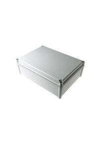 Fibox SOLID PC Series Grey Polycarbonate Enclosure, IP67, Grey Lid, 378 x 278 x 130mm - PC 3828 13 G