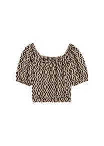 WE Fashion Flickor T-shirt brun / svart Storlek 146/152