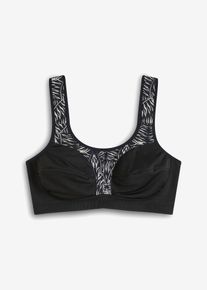Sport-BH med lätt stöd - svart - storlek 85C - bonprix