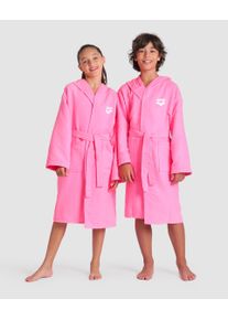 arena Bathrobe - Unisex - shoking pink-white - Size: 6-7 - arena Zeal Junior Robe Age 6-15