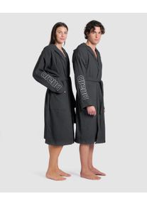 arena Bathrobe - Unisex - Asphalt-white - Size: XS - arena Zeppelin Light Robe