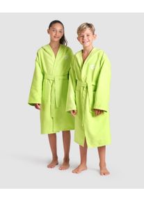 arena Bathrobe - Unisex - Artic Lime-white - Size: 12-13 - arena Zeal Junior Robe Age 6-15