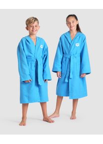 arena Bathrobe - Unisex - turquoise-white - Size: 6-7 - arena Zeal Junior Robe Age 6-15