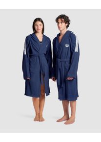arena Bathrobe - Unisex - Navy-white - Size: XS - arena Team Stripe Robe