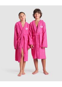 arena Bathrobe - Unisex - shocking pink-white - Size: 14-15 - arena Zeppelin Light Logo Junior Robe Age 6-15