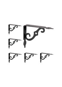 Relaxdays Wandhalter »Antik 6er Set 11 x 14 cm«