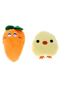 zooplus Basics set di giochi per gatti pulcino carota 2 pz