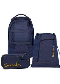 Satch pack Denim Style Schulrucksack Set -2025 Denim Blue