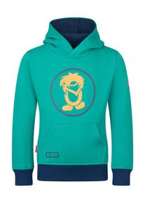 Trollkids Hoodie "Troll" groen/donkerblauw - 52% | Maat: 98 |