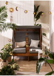 Lot de 3 piquets de jardin solaire Soleil Lune Étoile - noir - taille Onesize - bonprix