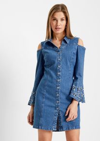Robe en jean - bleu - taille 36 avec coton - bonprix