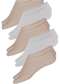 Lot de 5 paires de protège-pieds en polyester rafraîchissant - beige - taille 43-46 - bonprix