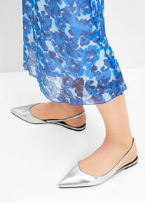 Ballerines slingback - argent - taille 38 - Vegan - bonprix