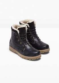 Boots à lacets - noir - taille 40 - bonprix