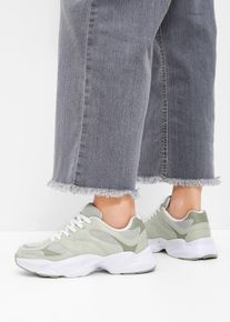 Baskets à semelle épaisse - vert - taille 42 - Vegan - bonprix