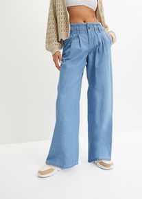 Jean large taille basse Low Stretch - bleu - taille 52 avec coton - bonprix