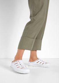 Slippers &agrave; semelle crant&eacute;e - blanc - taille 36 - vegan - bonprix