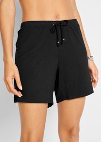 Short de plage en viscose fluide et extensible - noir - taille 44 - bonprix