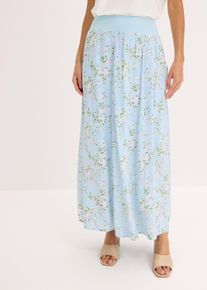 Jupe longue en viscose - bleu - taille 54 - bonprix