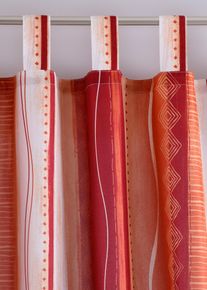 Rideau Mexico - orange - taille 145Hauteur pattes comprisesx140 cm - bonprix