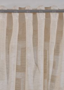 Panneau jacquard à imprimé graphique (1 pce.) - beige - taille 245x135 cm - bonprix