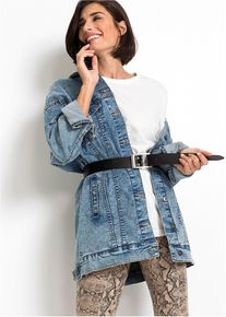 Ceinture en cuir - noir - taille 130 - Cuir lisse - bonprix