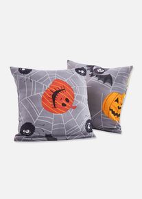 Dessus de lit motifs Halloween - gris - taille 210x140 cm - 100% coton - bonprix