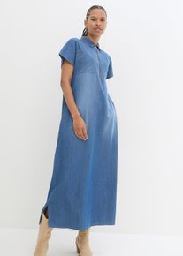 Robe longue en jean - bleu - taille 44 avec coton - bonprix