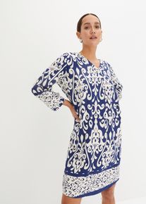 Robe-tunique en viscose fluide - bleu - taille 40 - Viscose - bonprix