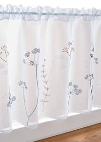 Gardinkappe med broderi, hvit, størrelse 30x120 cm, bonprix