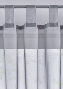 Gardiner i lett voile (2-pack), s&oslash;lv, st&oslash;rrelse 145x150 cm, bonprix