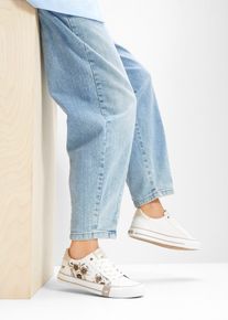 Sneakers med broderi fra Mustang, hvit, st&oslash;rrelse 39, bonprix