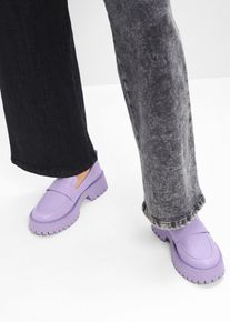 Chunky loafer, lilla, størrelse 36, bonprix