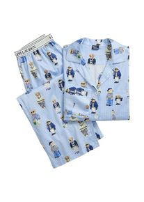 Polo Ralph Lauren Pyjama ' Iconic Bear ' Femme bleu taille S