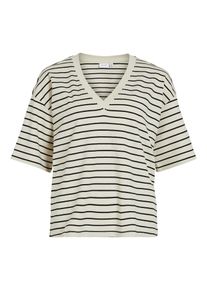 Vila Dames Shirt beige / zwart XXL