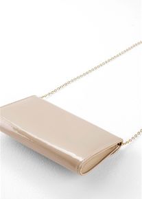 Pochette in vernice, Beige, Taglia 14x23 cm, bonprix