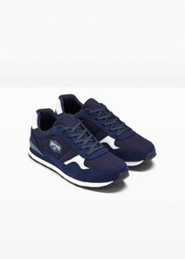 Sneaker con inserto in mesh, Blu, Taglia 39, bonprix