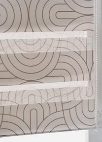 Tenda a rullo doppia fantasia - Bianco - Taglia 1 (Alt. / largh. 130/45 cm) - bonprix