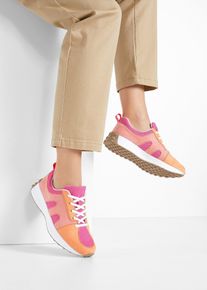 Sneaker con inserto in mesh, Fucsia, Taglia 39, bonprix