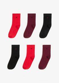 Calzini con bigliettino regalo e cotone biologico (pacco da 6 paia) - Nero - Taglia 39-42 - bonprix