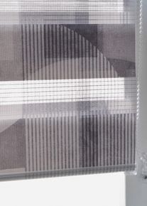 Tenda a rullo doppia in fantasia grafica - Grigio - Taglia 1 (Alt. / largh. 130/45 cm) - bonprix
