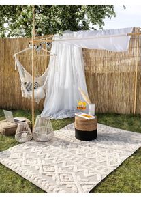 benuta Pop Tapis d'extérieur Carlo Crème 200x290 cm - Tapis outdoor pour balcon, terrasse et jardin
