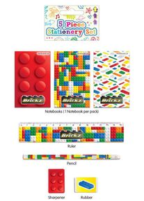 Henbrandt 5-delat byggblockspappersset