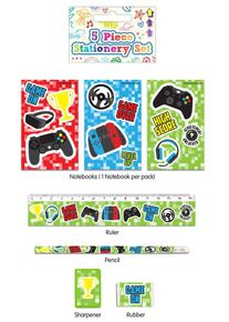 Henbrandt 5-delad gamer brevpappersset