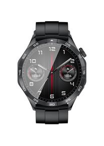Smartwatch XO Design 4, Ecran IPS 1.43inch, Android/iOS, Monitorizare activitate, Ritm cardiac, Stres, IP68 (Negru)